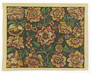 A set of four Arts and Crafts endpapers,