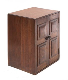 A Cotswold walnut table cabinet,