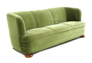 A Danish Art Deco three-seater sofa,