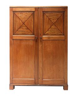 An Heal & Son mahogany and inlaid cabinet,
