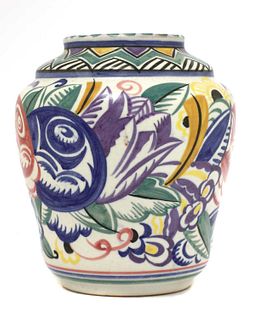 A Carter Stabler Adams pottery vase,
