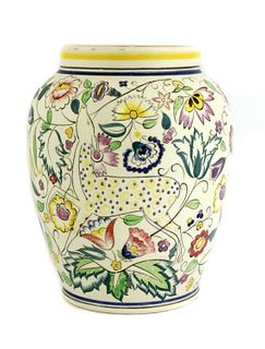 A Poole pottery 'Persian Deer' vase,