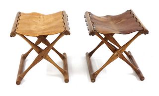 A pair of 'Guldhøj' folding stools,