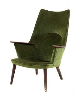 A Danish upholstered armchair,