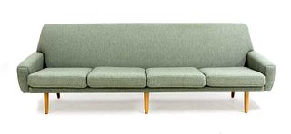 A Danish four-seater sofa,