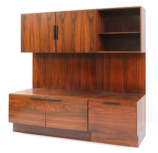 A Danish set of three modular rosewood bookcases, §
