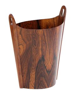A Norwegian 'Oval' rosewood wastepaper basket, §