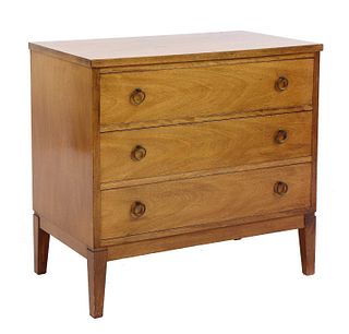 A Danish mahogany chest,