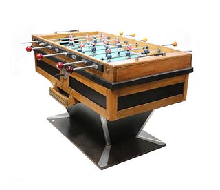A French foosball table,