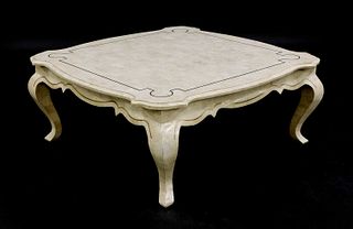 A French post-modern resin coffee table,