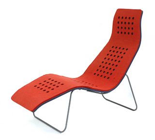 A contemporary lounge chair,