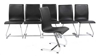 A set of six Merrow Associates dining chairs,