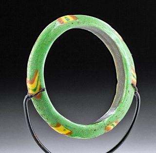 Byzantine Glass Bracelet with Brilliant Colors