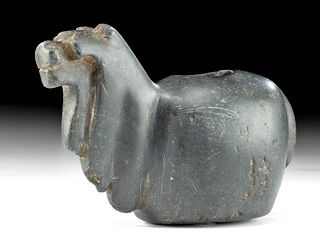 Inca Stone Llama Canopa w/ Cinnabar, ex Sotheby's