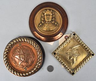 Group of Bronze & Brass Ship's Badges