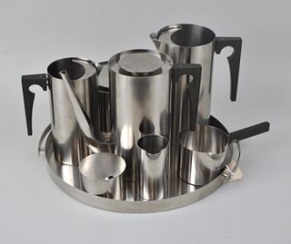 Arne Jacobsen, Cylinda Line Stainless Coffee Set