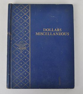 Partial Book of Miscellaneous U.S. Silver Dollars