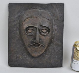 M. DeListo, Bronze Portrait Plaque "Marcel Proust"