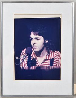 Framed Photograph of Paul McCartney