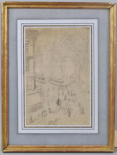 Framed Drawing Central Park, NYC