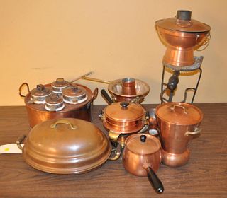 Group of Copper Serving Accessories