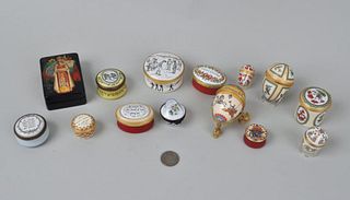 Collection of Halcyon Days Enamel & Other Boxes
