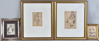 Four Albert Sterner Framed Artworks