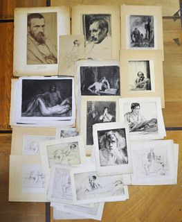 Large Group 46 Figural Studies by A. Sterner