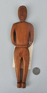 FolkArt/Outsider Art Carved Wood Male Figure