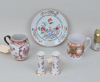 Group Five Chinese Export & Samson Porcelain Wares