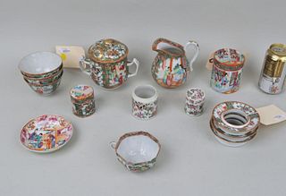 Group 13 Chinese Rose Medallion Porcelain Wares