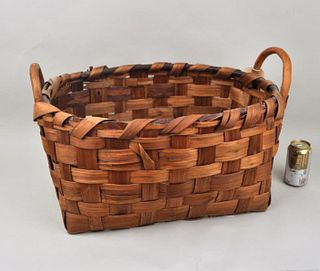 Large Double Handled Splint Basket