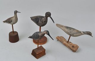 Group Carved/Painted Shorebird Decoys
