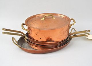 Group of E. Dehillerin Copper Cookware