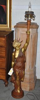 Tusey Foundry, Classical Female Figural Torchere