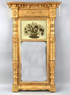 American Federal Giltwood Architectural Mirror