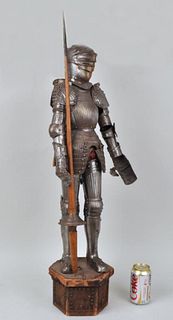 Vintage Miniature Metal Jointed Suit of Armour