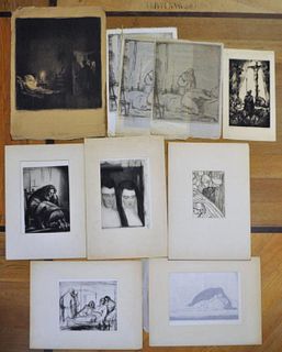Group Fourteen Religious Prints By Albert Sterner