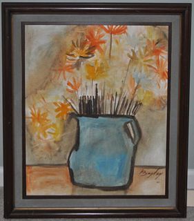Bagley, Still Life O/C Vase with Flowers