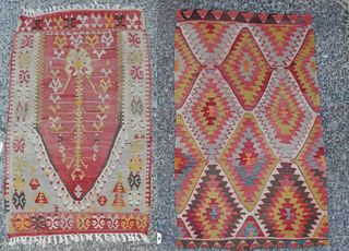 Group Two Kilim Area Rugs