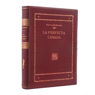 León, Luis de. La Perfecta Casada.  Buenos Aires: Earpf Editor, 1943. 175 p. + índice.  Con seis láminas, en color.