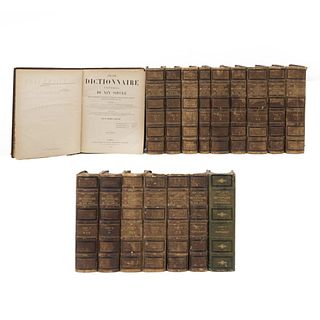 Colección Grand Dictionaire Universel. Larousse, Pierre. Grand Dictionnaire Universel Du XXIe Siécle. Françaís, Historique. Piezas: 17.
