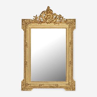 A Louis XVI Style Giltwood Mirror 19th century