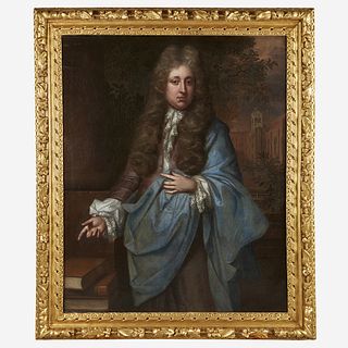 Manner of Godfrey Kneller (British, 1646–1723) Portrait of a Nobleman, Draped in Blue, Half-Length