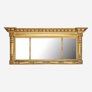 A Regency Giltwood Overmantel Mirror Early 19th century