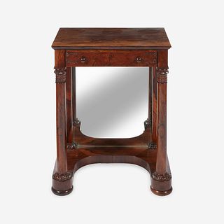 A Small George IV Carved Rosewood Console Table* Second quarter 19th century
