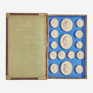 A Collection of Grand Tour Plaster Intaglios by Pietro Paoletti (Italian, 1801-1847) Rome, early 19th century