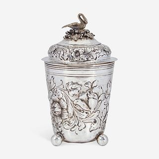 A German Baroque Silver Covered Cup Probably Regensburg, 17th century