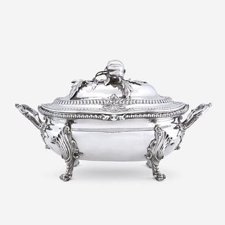 A George II Sterling Silver Soup Tureen and Cover Edward Wakelin, London, 1759