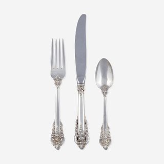 An American Sterling Silver Six-Piece Flatware Service for Twelve Wallace Silversmiths, Wallingford, CT, design 1941